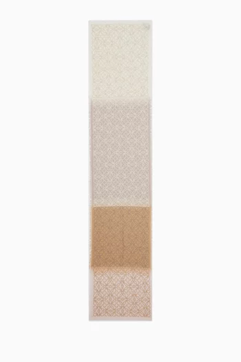 Striped Anagram Scarf