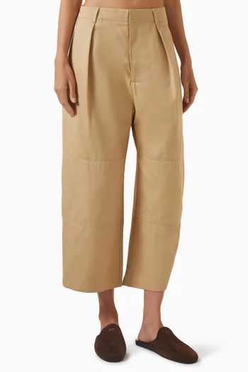 Wide-leg Crop Pants