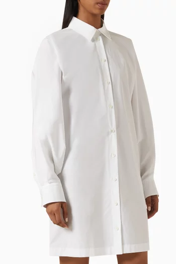 Mini Shirtdress in Cotton Poplin