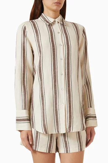 Knox Shirt in Linen-blend