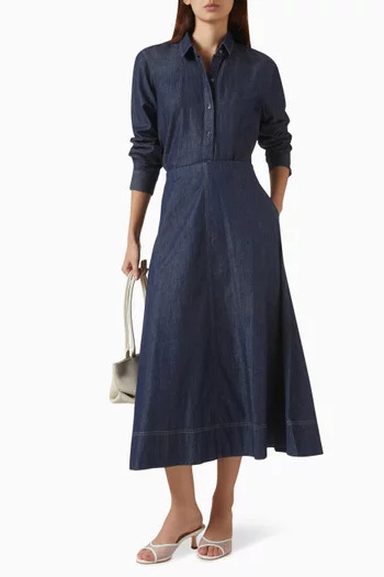 Tup Classic Collar Shirt in Cotton Denim