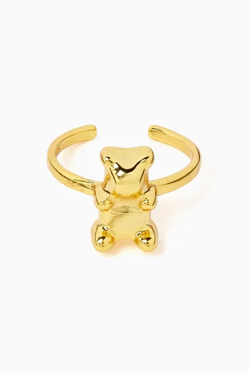 Nostalgia Toe Paw Ring in 18kt Gold-plated Sterling Silver