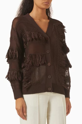 Musa Fringe Oversized Cardigan
