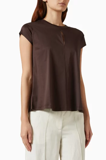 Leva Top in Mercerised-cotton