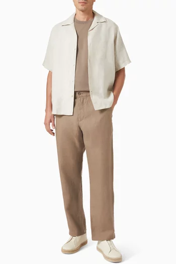 Aden Straight-leg Pants in Linen
