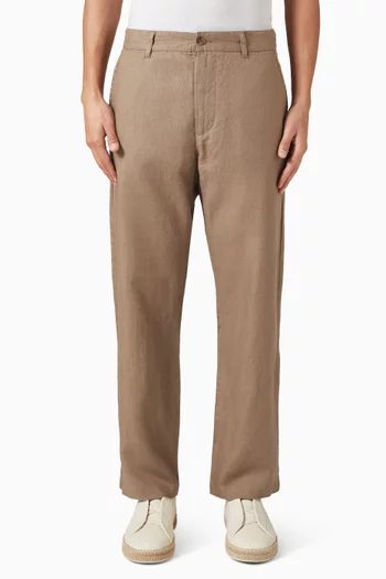 Aden Straight-leg Pants in Linen