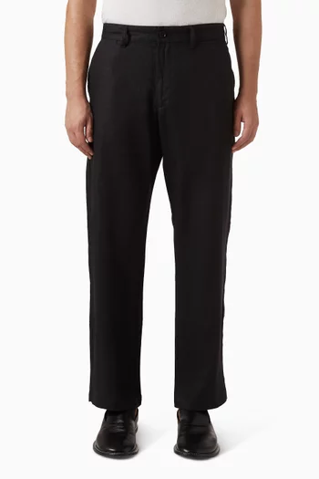 Aden Straight Leg Pants in Linen