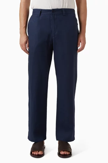 Aden Straight-leg Pants in Linen