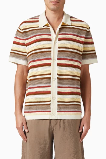 Lars Polo Cardigan in Knit