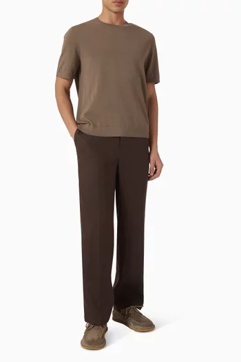 Relaxed-fit Tapered Pants in Linen