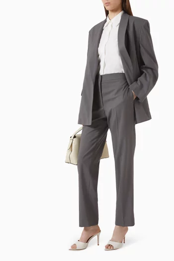 Tailored Straight-fit Pants in Wool