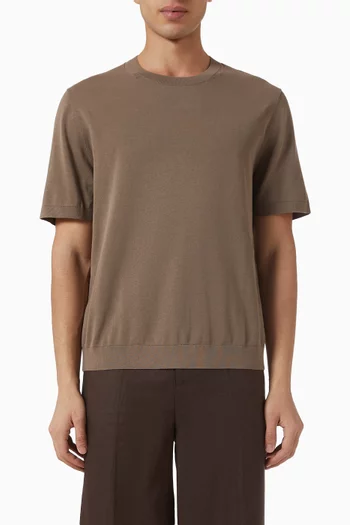Crewneck T-shirt in Cotton