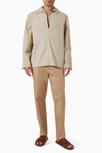 Tailored Slim-fit Pants in Stretch-cotton