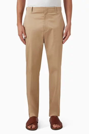 Tailored Slim-fit Pants in Stretch-cotton