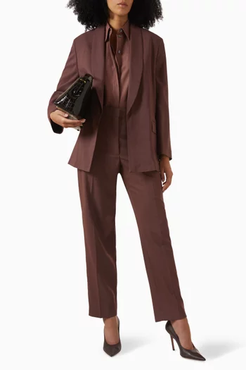 Tailored Straight-fit Pants in Wool
