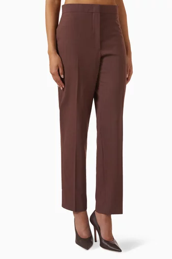 Tailored Straight-fit Pants in Wool