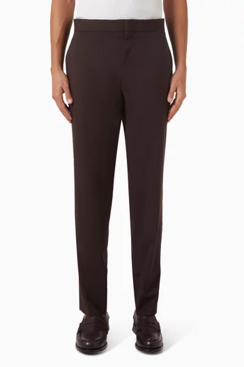 Fluid Slim-fit Pants in Wool
