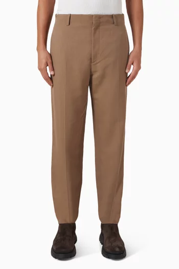 Fluid Slim-fit Pants in Twill