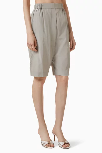 Tailored Shorts in Cotton Blend