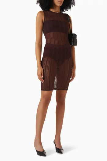 Sheer Tank Top in Lace-knit