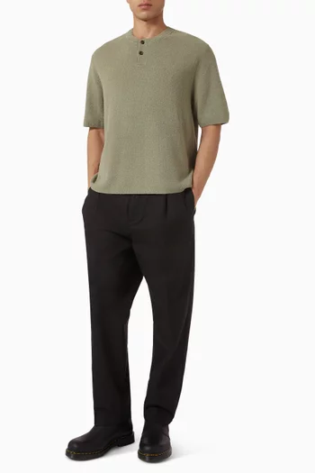 Button T-shirt in Cotton