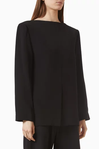 Tailored Top in Silk