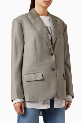 Layered Suit Blazer in Wool