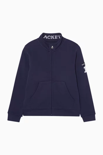 Logo Zip-up Sweatshirt in Cotton