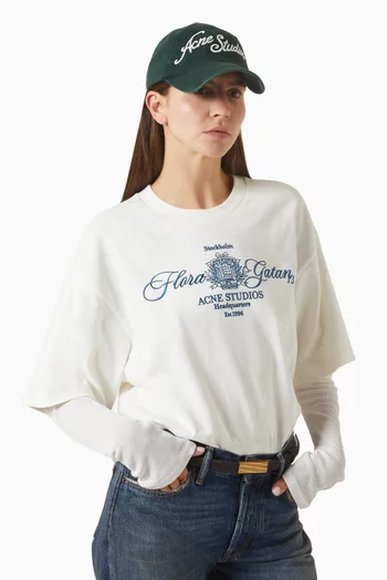 Embroidered Logo Cap in Cotton