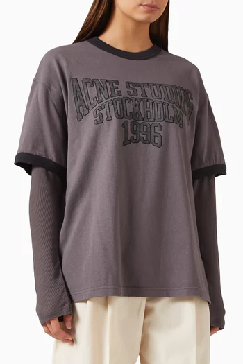 Layered Graphic T-shirt in Organic-cotton