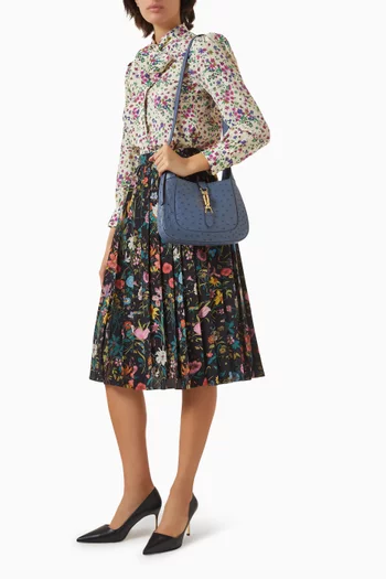 Small Jackie 1961 Hobo Bag in Ostrich Leather
