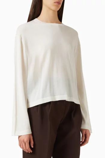 Fine-knit Crewneck Sweater