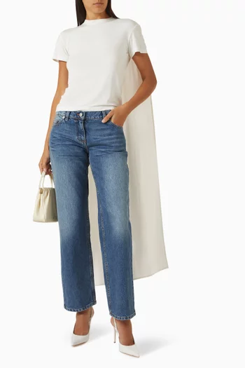 Straight Leg Jeans in Denim