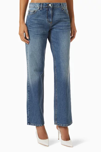 Straight Leg Jeans in Denim