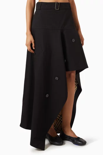 Heather Asymmetric Skirt in Cotton