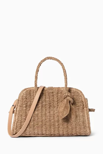 Small Turismo Tote Bag in Raffia