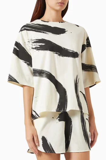 Halber T-Shirt in Cotton