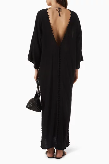 Akatek Maxi Dress in Cotton Jute Blend