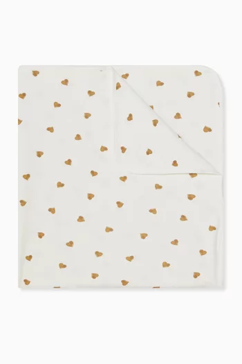 Heart Blanket in Bamboo-blend