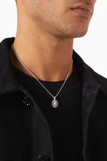 Midnight Necklace in Silver-plated Metal