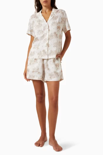 Milan 29 Shortie Pyjama Set in Linen