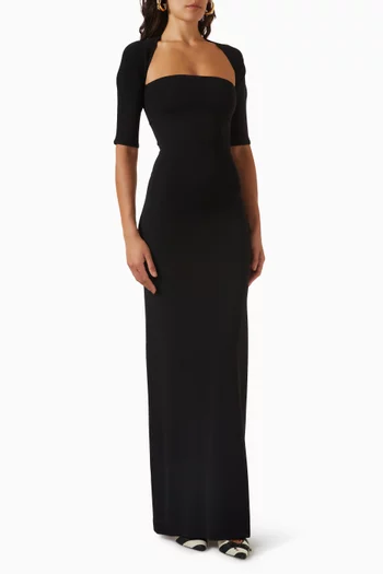 La Robe Bolero Maxi Dress in Jersey