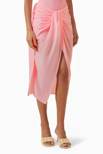 La Jupe Pareo Midi Skirt