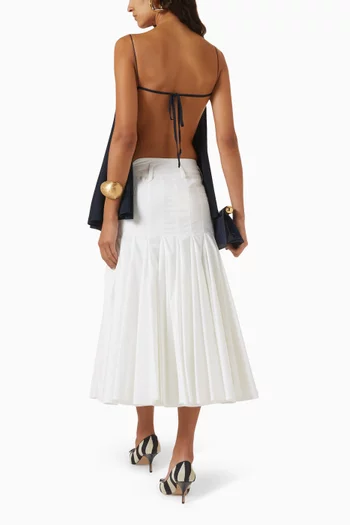 Le Haut Voile Flared Tank Top in Viscose Jersey