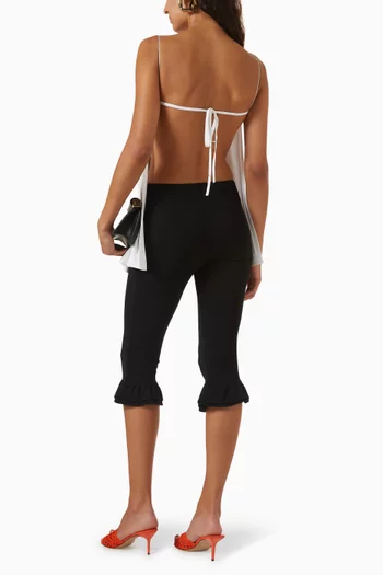 Le Haut Voile Flared Tank Top in Viscose Jersey