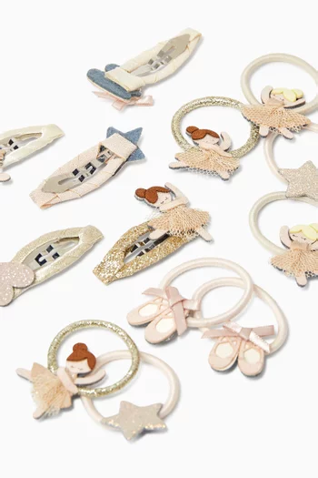 Ballerina Hair Accessories, Set of 13