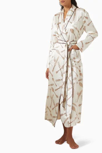 Capability Robe in Silk Satin