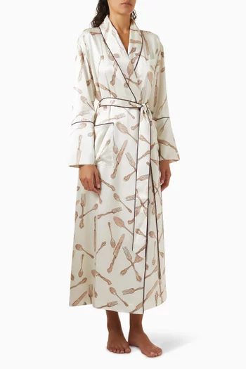 Capability Robe in Silk Satin