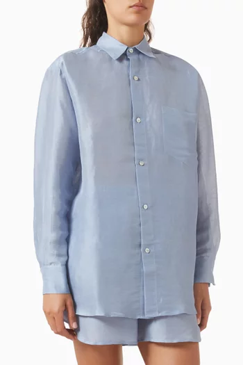 Kick Pyjama Set in Linen-Silk