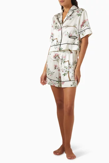 Arletty Pyjama Set in Silk Satin
